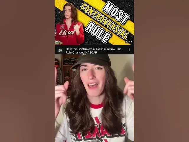 'Video thumbnail for Harrison Burton’s 100th Victory for Wood Brothers Racing and the Yellow Line Rule'
