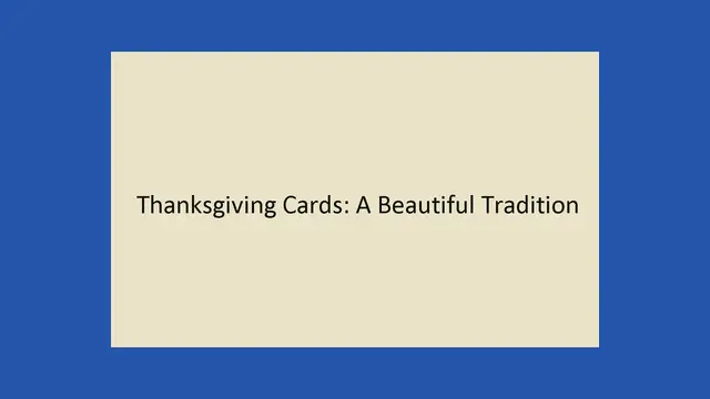 'Video thumbnail for Thanksgiving Card'