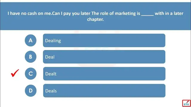 Video thumbnail for English Verb Tenses: Deal, Deals, Dealt, Dealing Quiz
