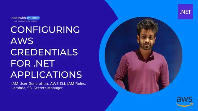 'Video thumbnail for Configuring AWS Credentials for .NET Applications | .NET on AWS'