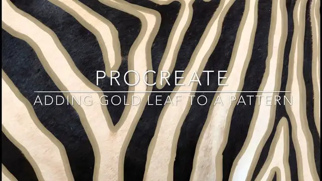 Video thumbnail for Procreate - How to Add Gold Leaf To A Design Pattern