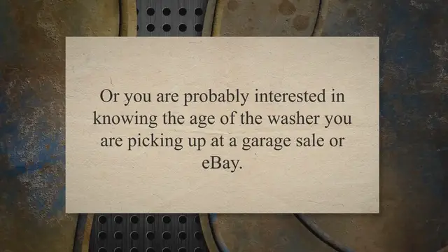 'Video thumbnail for How Old Is My Washer? (Easy Find For 8 Popular Brands)'