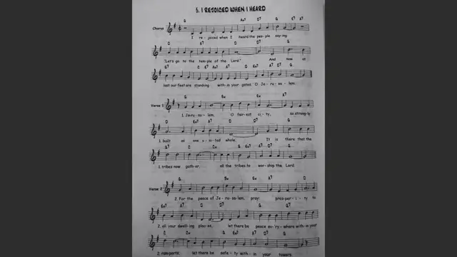 Video thumbnail for I rejoiced when i heard - Catholic Mass Song Sheet Music