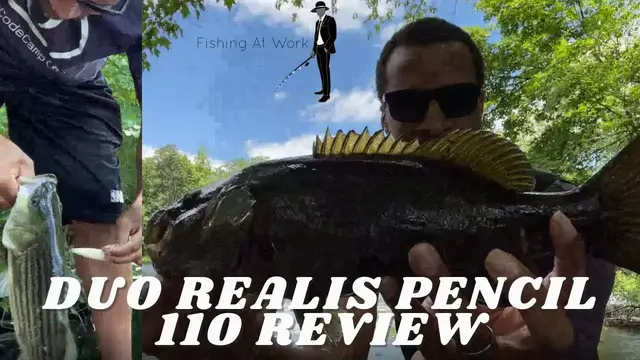 Video thumbnail for DUO Realis Pencil 110 Review - Smallmouth and Striped Bass Action