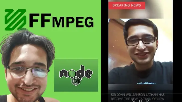 'Video thumbnail for Node.js FFMPEG Breaking News Short Video Builder From Text & Images Using editly in Command Line'