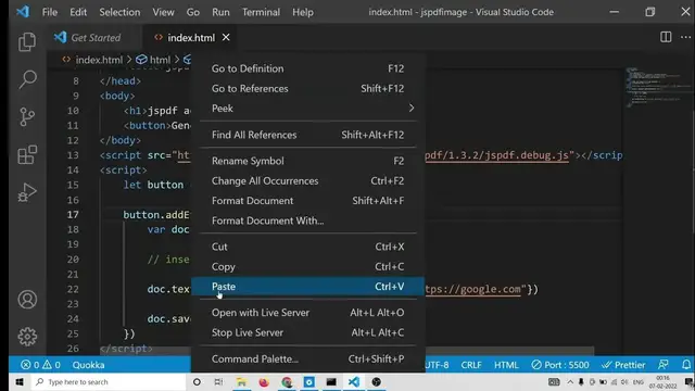 Video thumbnail for jsPDF Tutorial to Insert Hyperlinks in PDF Document Using link() & textWithLink() Methods in Browser