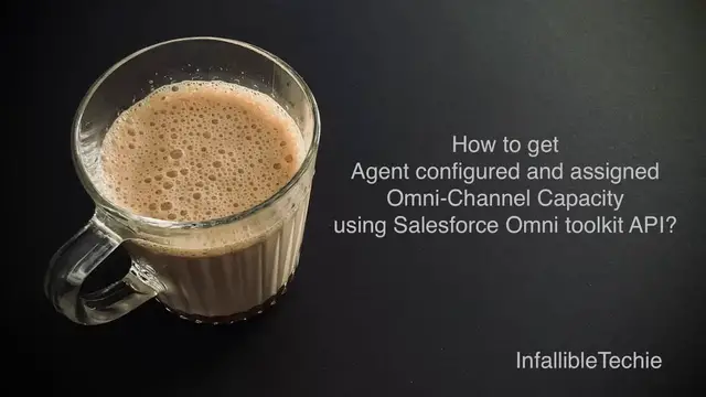 Video thumbnail for Agent configured and assigned Omni Channel Capacity using Salesforce Omni toolkit API