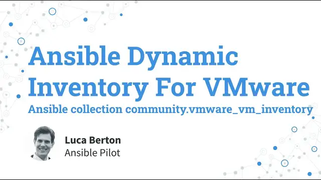 Video thumbnail for Ansible Dynamic Inventory For VMware - ansible Ansible community.vmware.vmware_vm_inventory