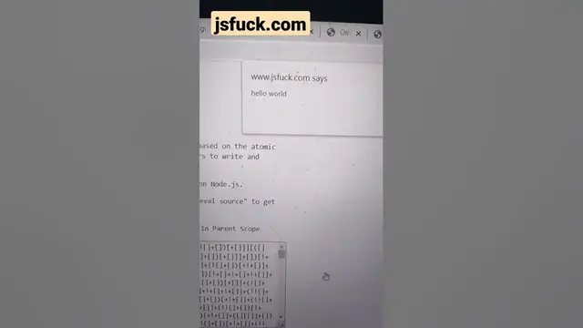 Video thumbnail for This Website Turns Your Javascript to Magic Hidden Code (Must Use For Safety) #shorts