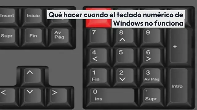 Video thumbnail for Qué hacer cuando el teclado numérico de Windows no funciona