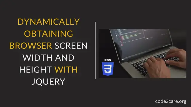 Video thumbnail for Dynamically Obtaining Browser Screen Width and Height with jQuery