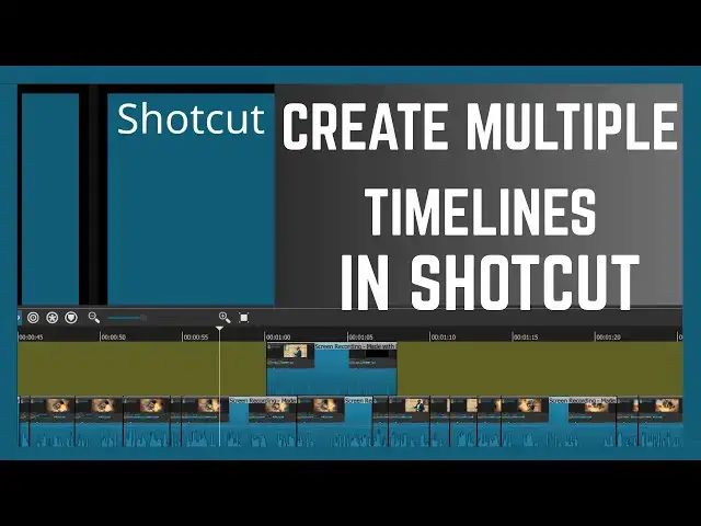 'Video thumbnail for How To Create Multiple Timelines In Shotcut Video Editor'