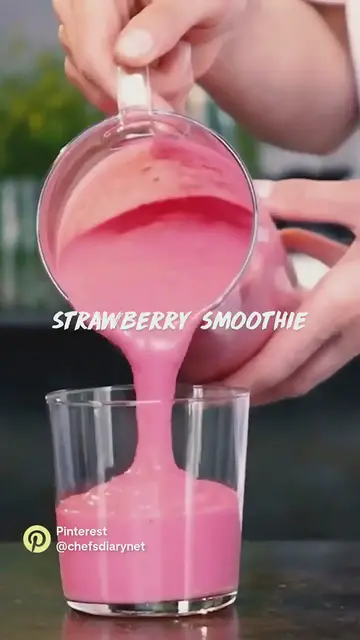 'Video thumbnail for How to make strawberry smoothie recipe'