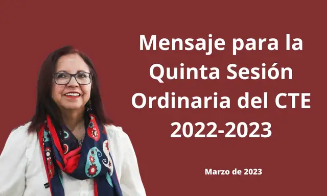Video thumbnail for Mensaje de Leticia Ramírez para la Quinta Sesión del CTE (Marzo de 2023)