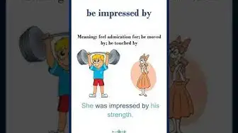 Video thumbnail for "Be impressed by" meaning | "be impressed by" in a sentence | Common English Idioms #shorts