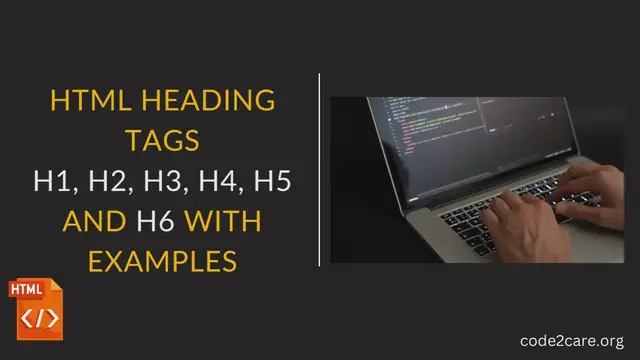 Video thumbnail for HTML h1, h2, h3, h4, h5, h6 heading tags with example