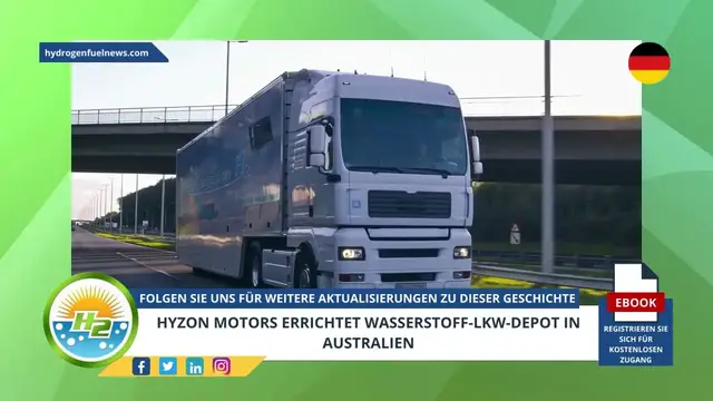 Video thumbnail for [German] Hyzon Motors to establish hydrogen truck depot in Australia