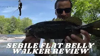 Video thumbnail for Sebile Flat Belly Walker Review - Smallmouth Bass Action!