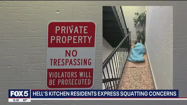 'Video thumbnail for Squatter with criminal record terrorizing NYC building, residents say'