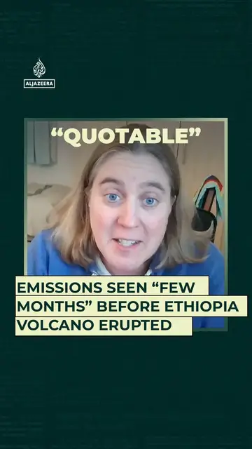 Video thumbnail for 'Emissions seen few months before Ethiopia volcano erupted'