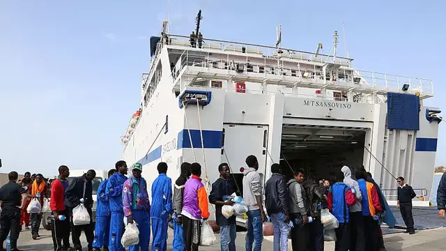 'Video thumbnail for Libya’s coast guard accused of firing at humanitarian ship in distress mission'