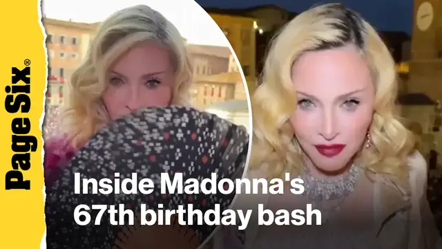 'Video thumbnail for Inside Madonna's 67th birthday bash with boyfriend Akeem Morris, 29, and daughters'