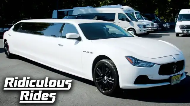 Video thumbnail for $150,000 Maserati Stretch Limo