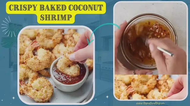 Video thumbnail for CRISPY BAKED COCONUT SHRIMP