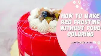 Video thumbnail for How To Make Red Frosting Without Food Coloring