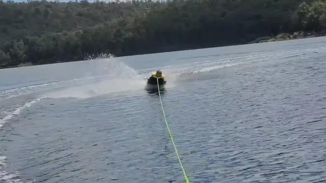 Video thumbnail for Water-skiing at Potters Gorge
