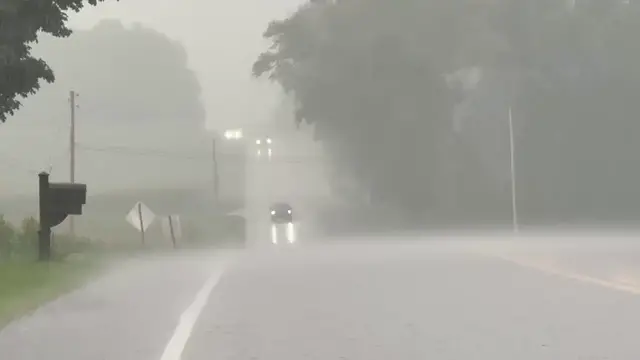 Video thumbnail for US: Heavy Rain Hits Rochester, NY, USA.