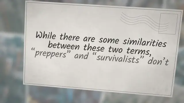 'Video thumbnail for Prepper vs. Survivalist: The Differences Explained'