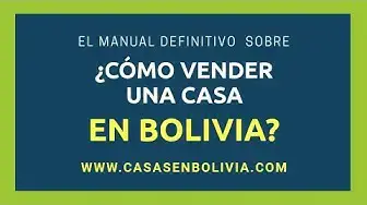 Video thumbnail for Guía definitiva ¿Cómo vender una casa en Bolivia? Todos los detalles