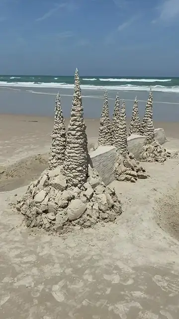 Video thumbnail for Sandcastle on a Florida Beach