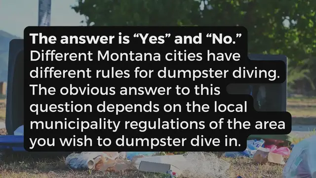 'Video thumbnail for Dumpster Diving in Montana'