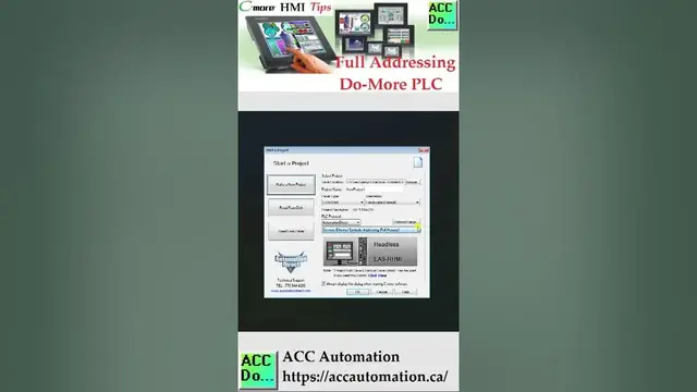 Video thumbnail for C-More Full Addressing Do-More PLC