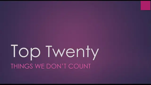 Video thumbnail for Things we don't Count in English