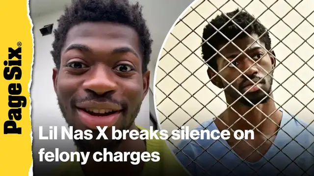 'Video thumbnail for Lil Nas X breaks silence on felony charges in new video: 'That was f-cking terrifying''