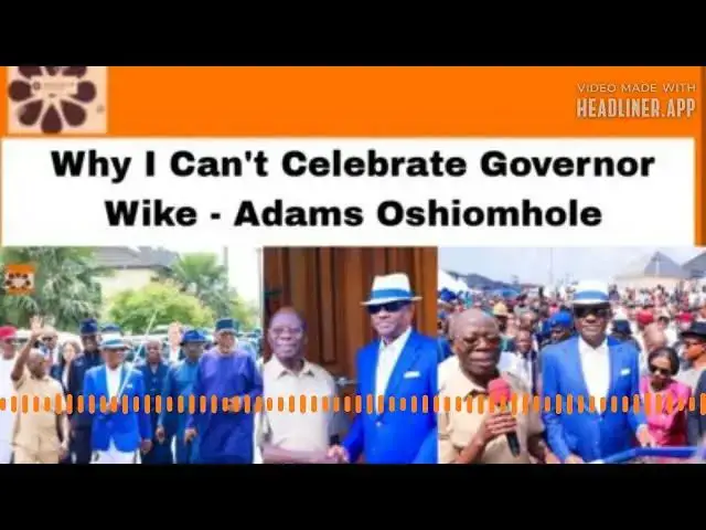 Video thumbnail for Why I Can't Celebrate Governor Wike - Adams Oshiomhole ~ OsazuwaAkonedo