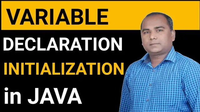 Video thumbnail for Variable Declaration and Initialization in JAVA | Java Programming