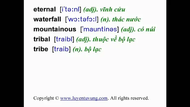 Video thumbnail for Learn English Vocabulary - Grade 8 - Unit 11 - Lesson 02