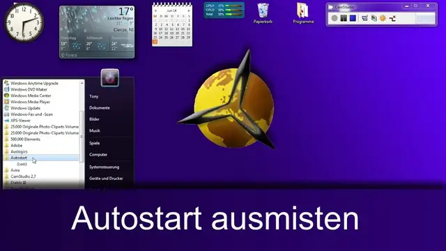 Video thumbnail for Windows 7 Autostart: Hintergrundprogramme aufräumen / bereinigen