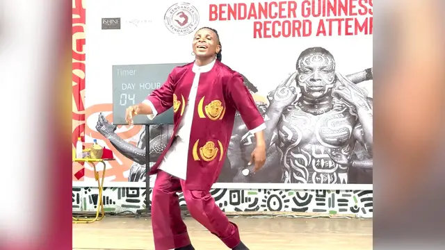 Video thumbnail for 168 hours on the dance floor: Nigerian dancer chases Guinness World Record