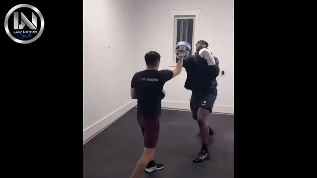 'Video thumbnail for law nation sports: cowboys tyler guyton boxing training for offensive linemen'