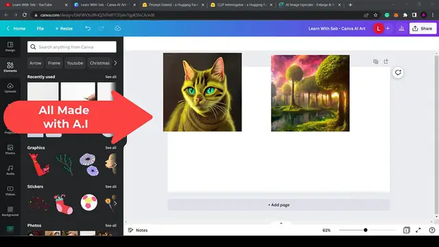 Video thumbnail for How To Generate MIND-BENDING A.I. Art With Canva (AI Image Generator)