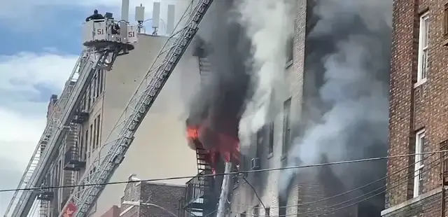 Video thumbnail for One dead, 14 injured after flames erupt at Norwood apartment building