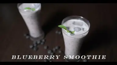 'Video thumbnail for Mango Lassie and Blueberry Smoothie'