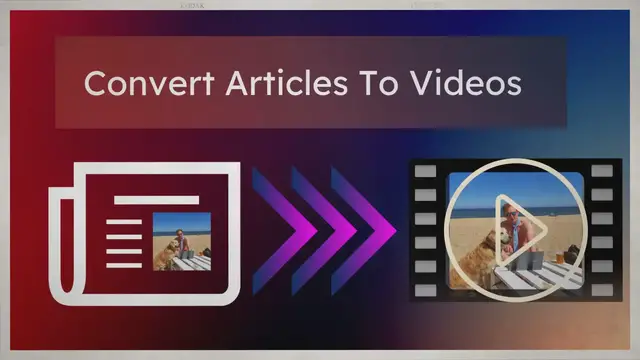 Video thumbnail for Wie Konvertiere Ich Einen Artikel In Ein Video Kostenlos Online?