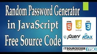Video thumbnail for Random Password Generator In JavaScript With Source Code 2020 | JavaScript Projects With Source Code