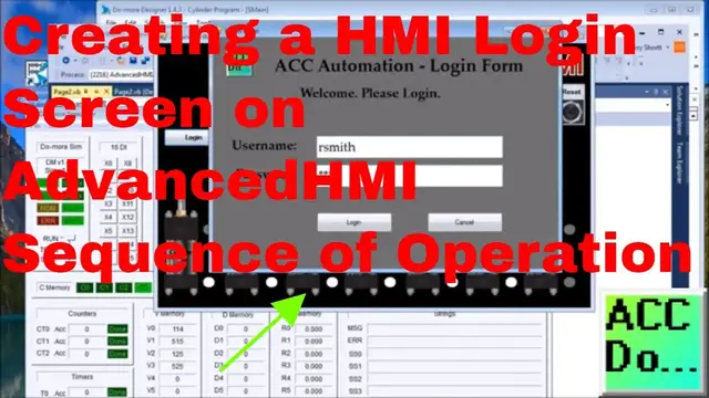 Video thumbnail for Creating a HMI Login Screen on AdvancedHMI - Sequence of Operation